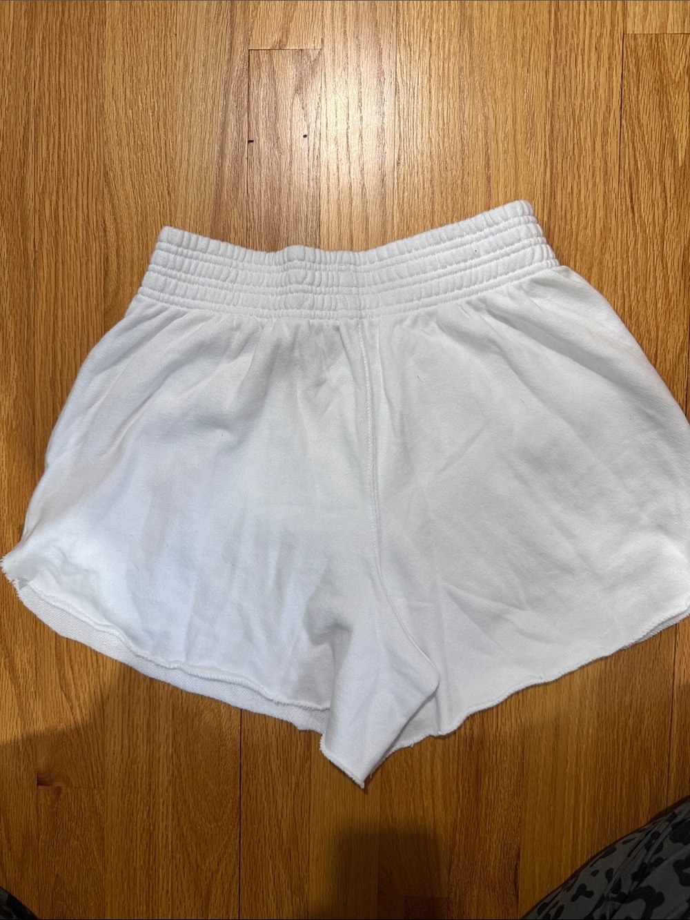 aerie White Women's Athletic Lounge Shorts - Picture 3 of 3